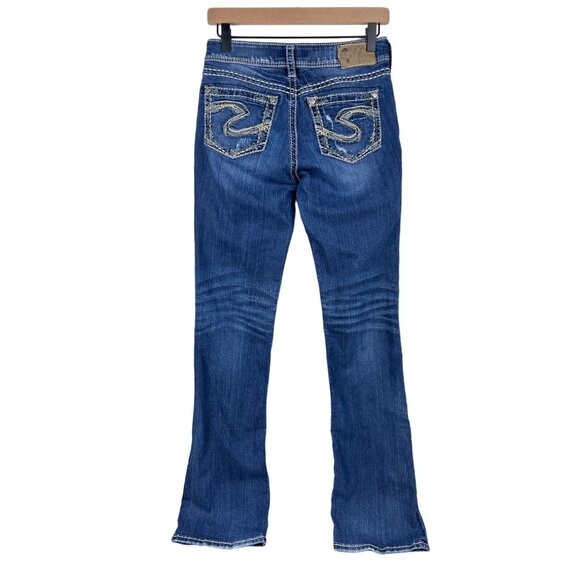 Silver Jeans Co Suki 17" Bootcut Denim Jeans Womens W27/L33 Blue - Picture 2 of 10